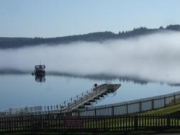 cloud bridge with lake