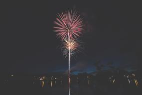 Fireworks lights City