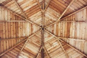 Wooden Furniture roof in Architecture