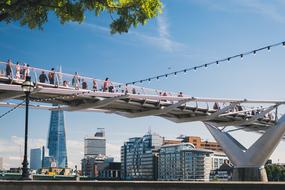 Architecture bridge in city