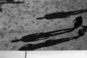 Black And White People shadow