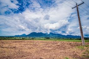 cloudy sky with a field in the lantern