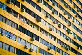 Yellow Building Architecture facade