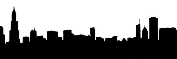 chicago skyline cityscape silhouette