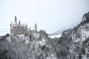 Architecture castle on mountain