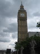 gray cloud clock