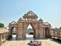 Temple Background Gate