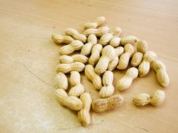 Peanut snacks on the table