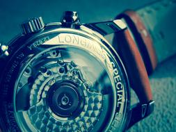 modern wrist watch close up