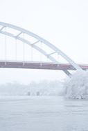 Architecture bridge at cold weather