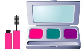 mascara compact mirror cosmetic