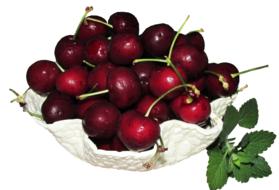 red berries on a plate