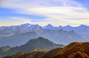 mountains sky sky clouds moon