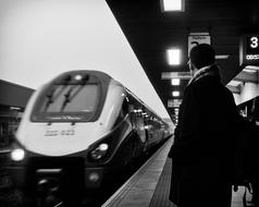 waiting on Railway Train Station