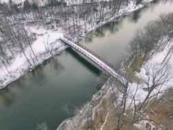 Bridge Water snow winter