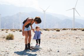 mother and son windmill