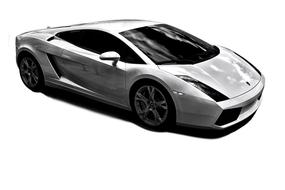 White Lamborghini No Background