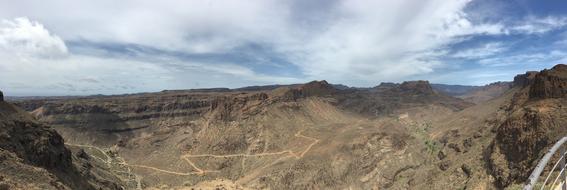 beautiful landscape of rocks and sky