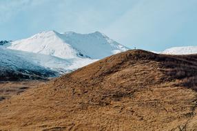 snowy mountain view
