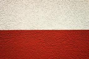 Red and white Wall Concrete