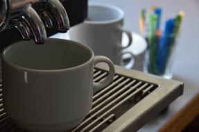 hot beverage in a cup