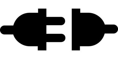 electricity current outlet sign