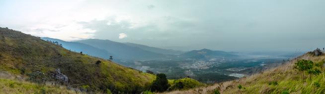 panorama with mountain view