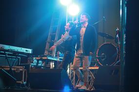 singer and musician on stage, Concert