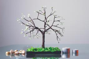 Glass Tree Decoration art