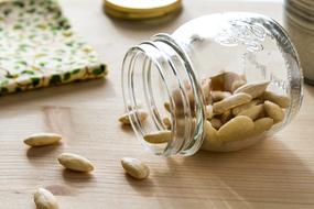 nuts in a jar