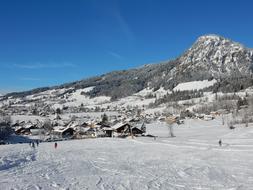 winter landscape in the resort