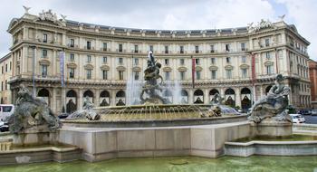 Roman Europe fountain