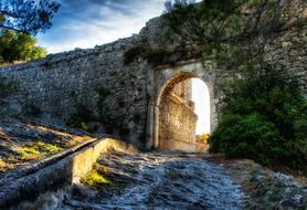 stone Goal gate Steinig