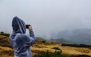 People Hoodie take photo