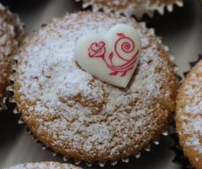 baked goods with ornaments