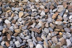Close-up of the texture with colorful stones