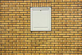 Yellow brick wall with the shield, clipart