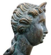 Woman Head Bronze