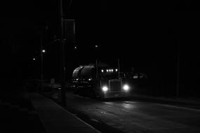 Big Truck road monochrome