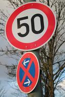 Traffic Round Shield Sign