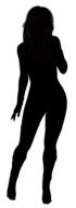 alpha mask silhouette woman girl