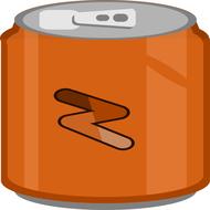 orange can of soda