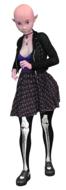 woman punk gothic fashion beauty
