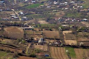 farmland at spring, rustic Landscape