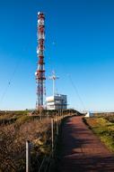 high pole against the sky landscape