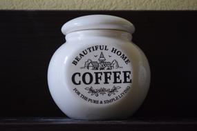 ceramic coffee jar