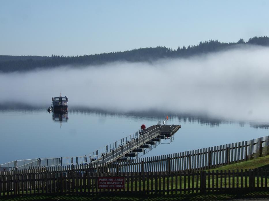 cloud bridge with lake
