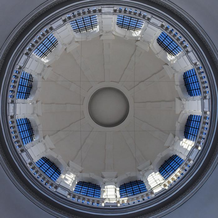 inner dome of the church in mechelen, Belgium