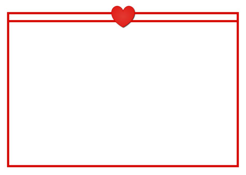 red heart frame view