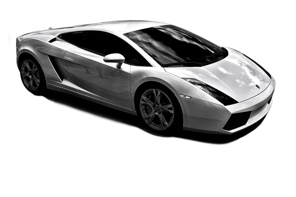 White Lamborghini No Background